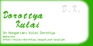 dorottya kulai business card